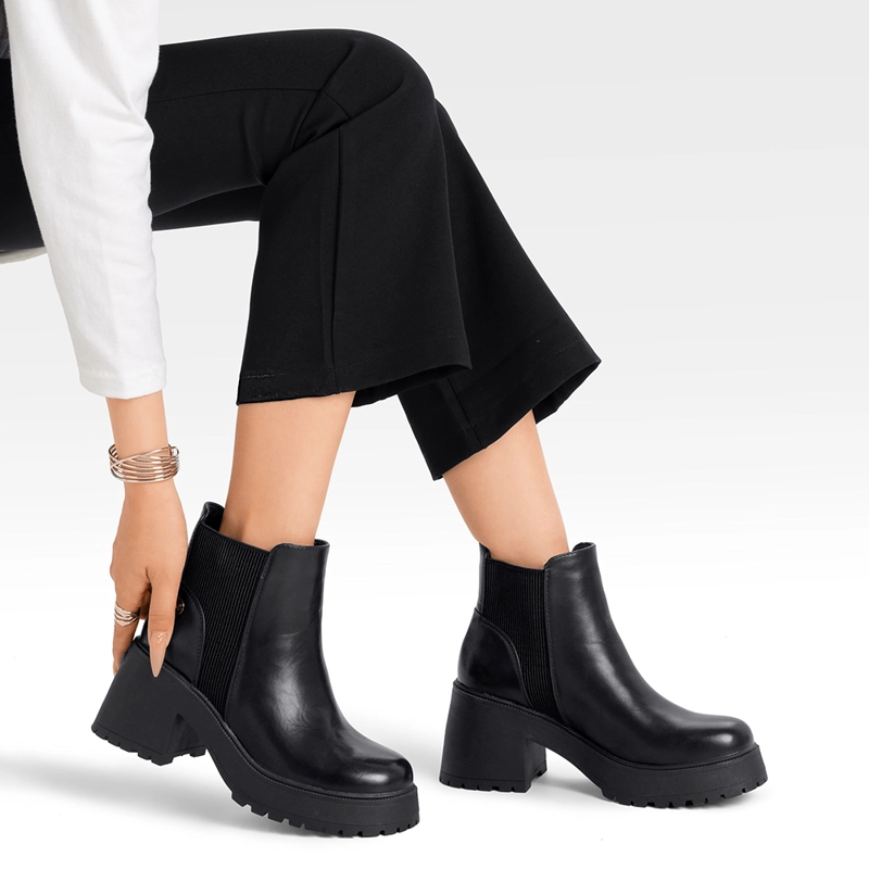 BOTIN MUJER CASUAL ECO CUERO CON FELPA VINTAGE WEIDE CZY612 - 2