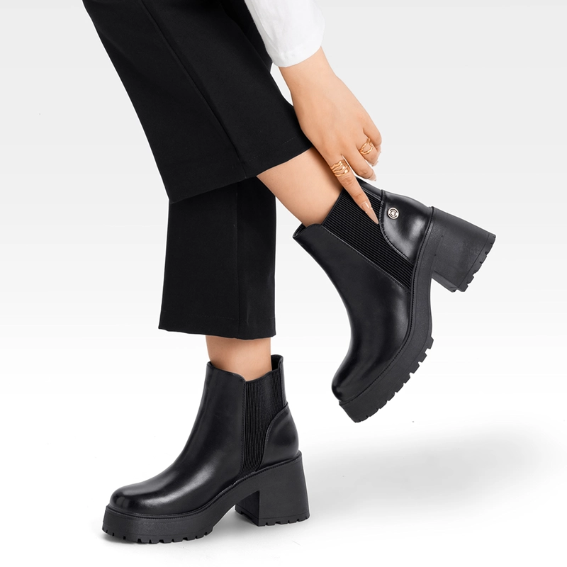 BOTIN MUJER CASUAL ECO CUERO CON FELPA VINTAGE WEIDE CZY612 - 3