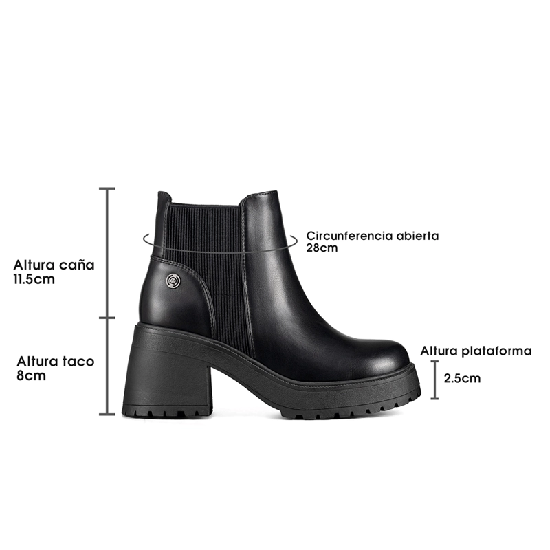 BOTIN MUJER CASUAL ECO CUERO CON FELPA VINTAGE WEIDE CZY612 - 7