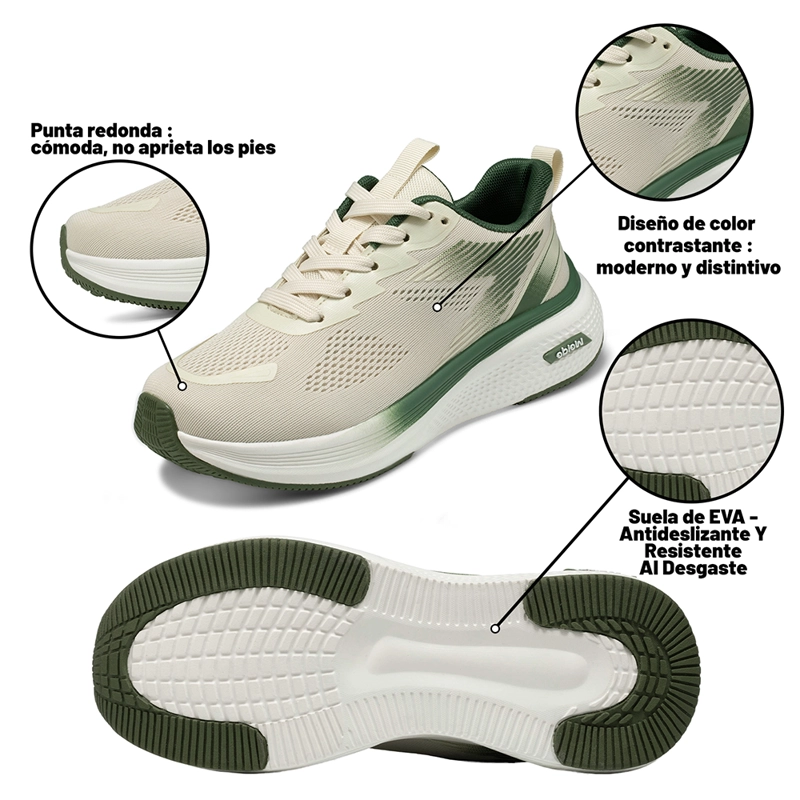 ZAPATILLAS URBANAS MUJER PLATAFORMA MALLA PU WEIDE XJH70 - 9
