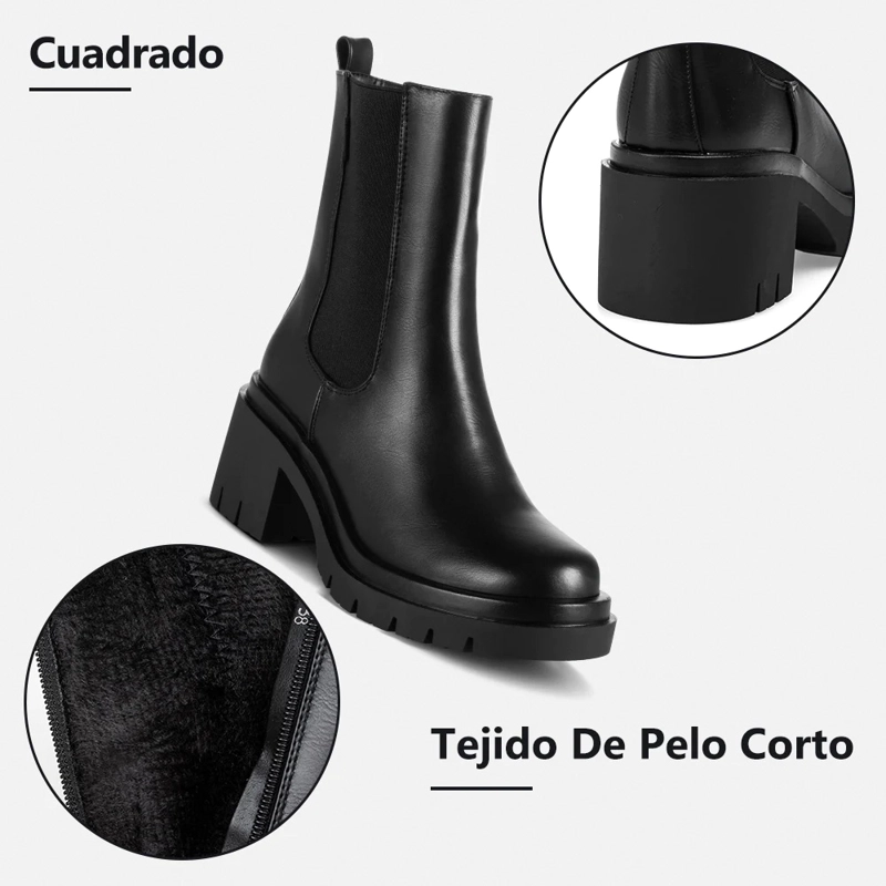 BOTIN NEGRO CASUAL MUJER WEIDE ZS22 - 7