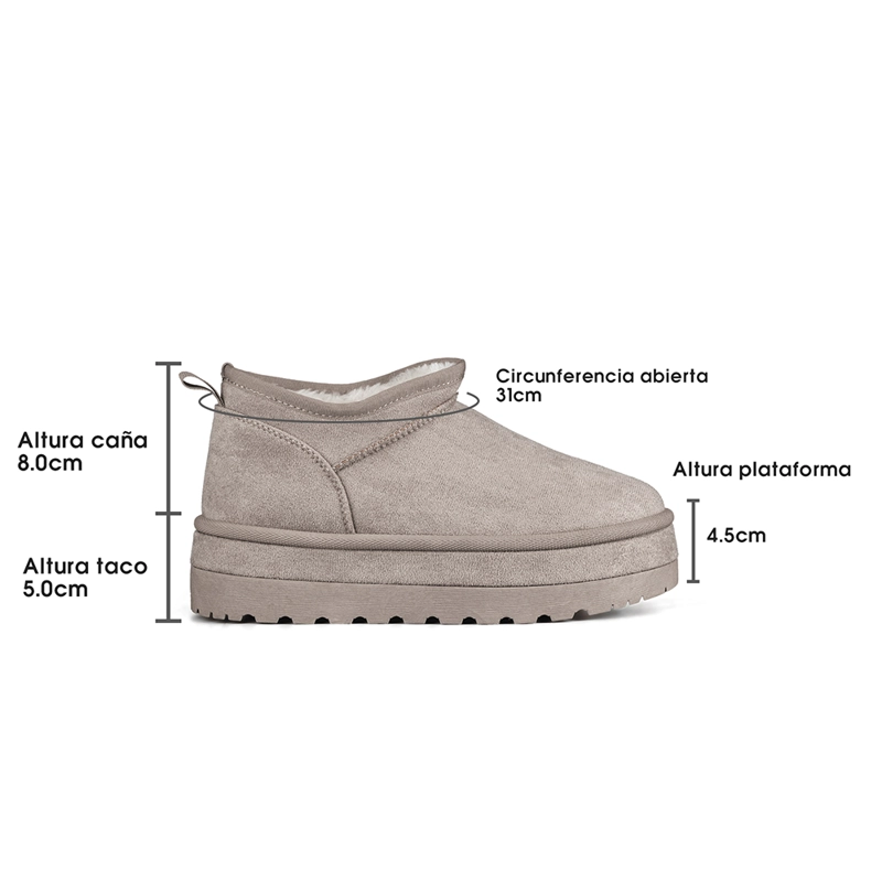 BOTIN CASUAL MUJER PU TEXIL COMODO WEIDE LT200 - 6