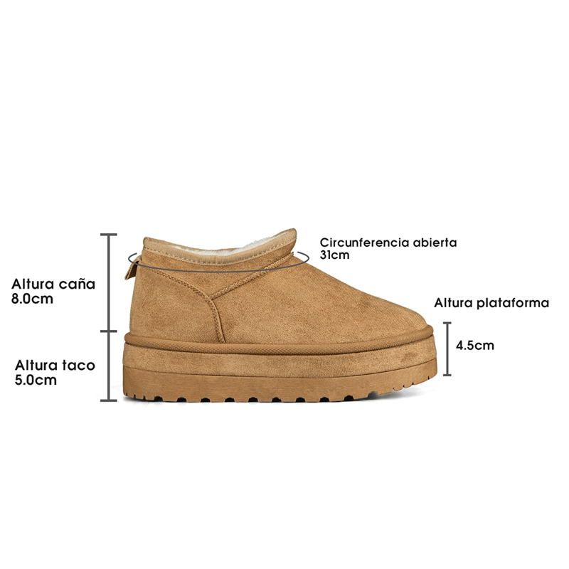 BOTIN CASUAL MUJER PU TEXIL COMODO WEIDE LT200 - 6