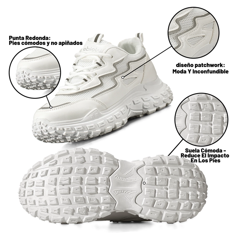 ZAPATILLAS BLANCO CASUAL MUJER WEIDE SL02 - 8