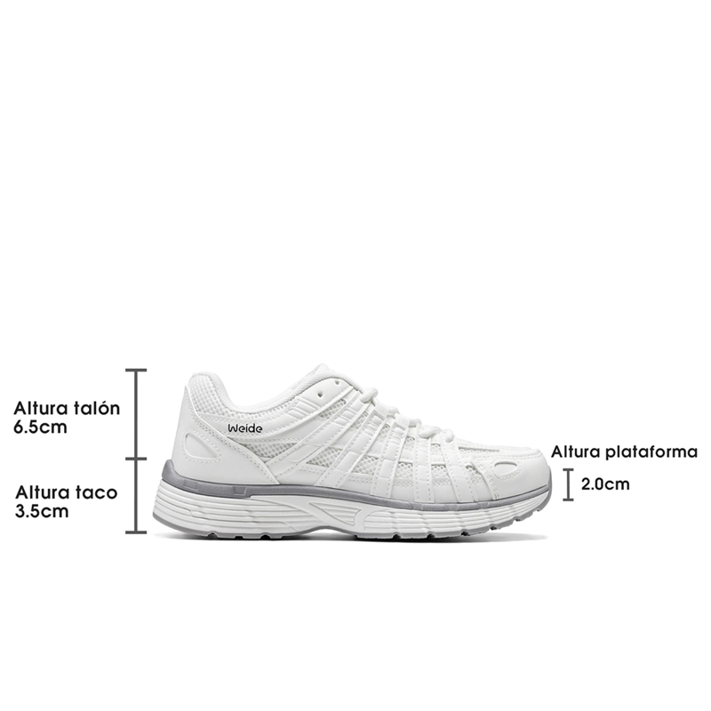 ZAPATILLAS CASUAL PU MUJER PLATAFORMA WEIDE SL82 - 4