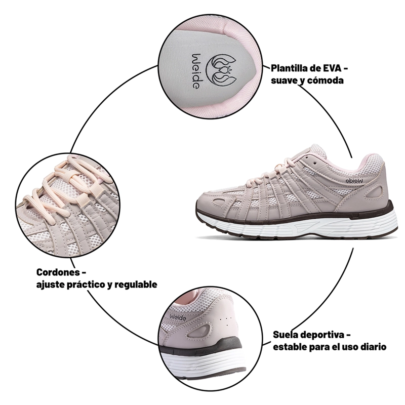 ZAPATILLAS CASUAL PU MUJER PLATAFORMA WEIDE SL82 - 6