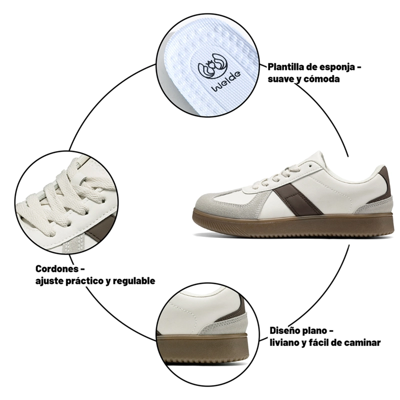 ZAPATILLAS CASUAL PU MUJER PLATAFORMA WEIDE SL81 - 6