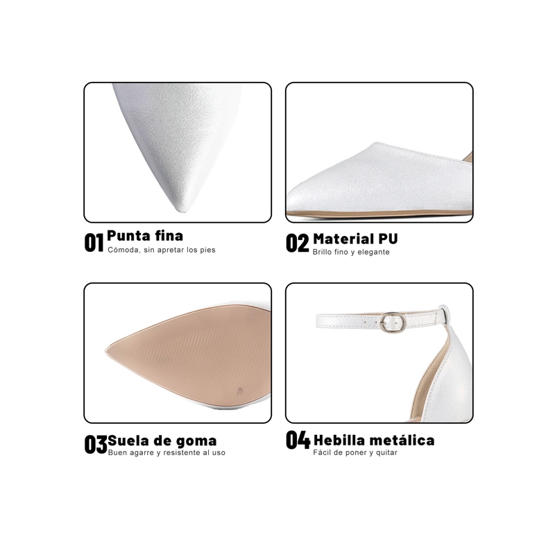 ZAPATOS TACO PU MUJER CUADRADO WEIDE QIU523 - 5