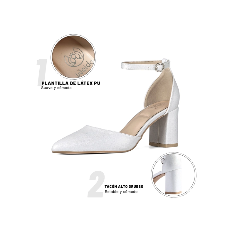 ZAPATOS TACO PU MUJER CUADRADO WEIDE QIU523 - 6