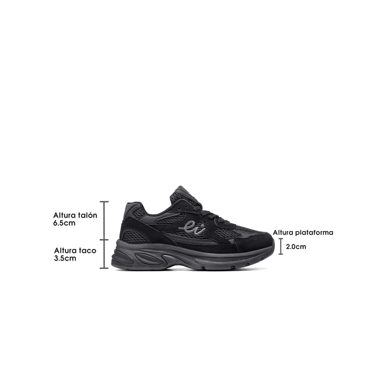 ZAPATILLAS CASUAL MALLA PU MUJER PLATAFORMA WEIDE LT222 - 4