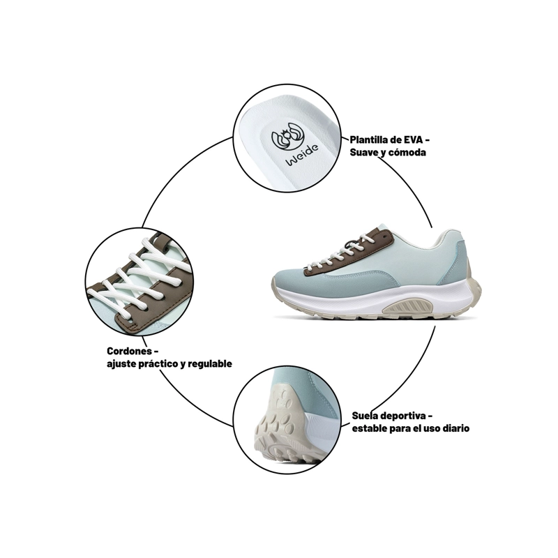 ZAPATILLAS PU MUJER PLATAFORMA WEIDE LT225 - 5