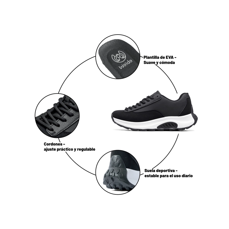 ZAPATILLAS PU MUJER PLATAFORMA WEIDE LT225 - 5