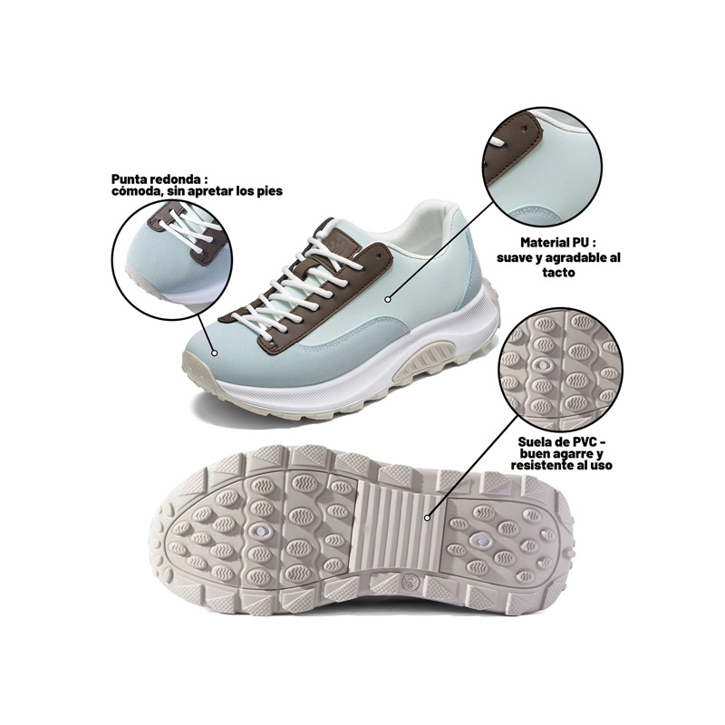 ZAPATILLAS PU MUJER PLATAFORMA WEIDE LT225 - 6