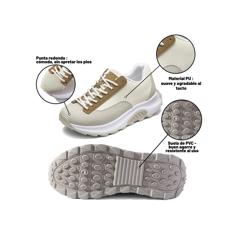 ZAPATILLAS PU MUJER PLATAFORMA WEIDE LT225 - 6