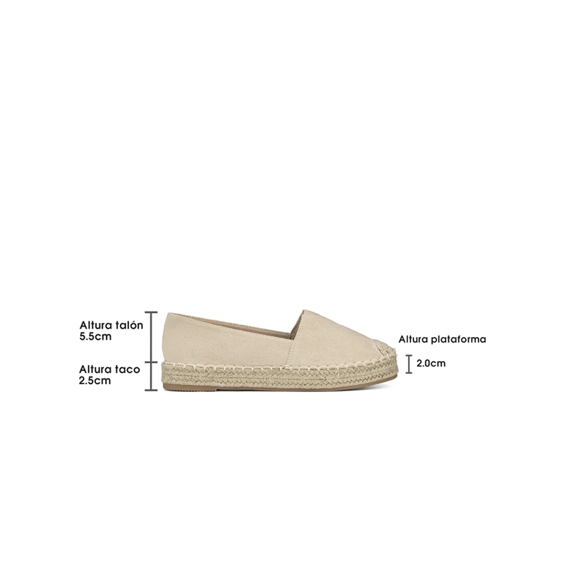 ALPARGATAS PU TEXTIL MUJER PLANO WEIDE QIU525 - 4