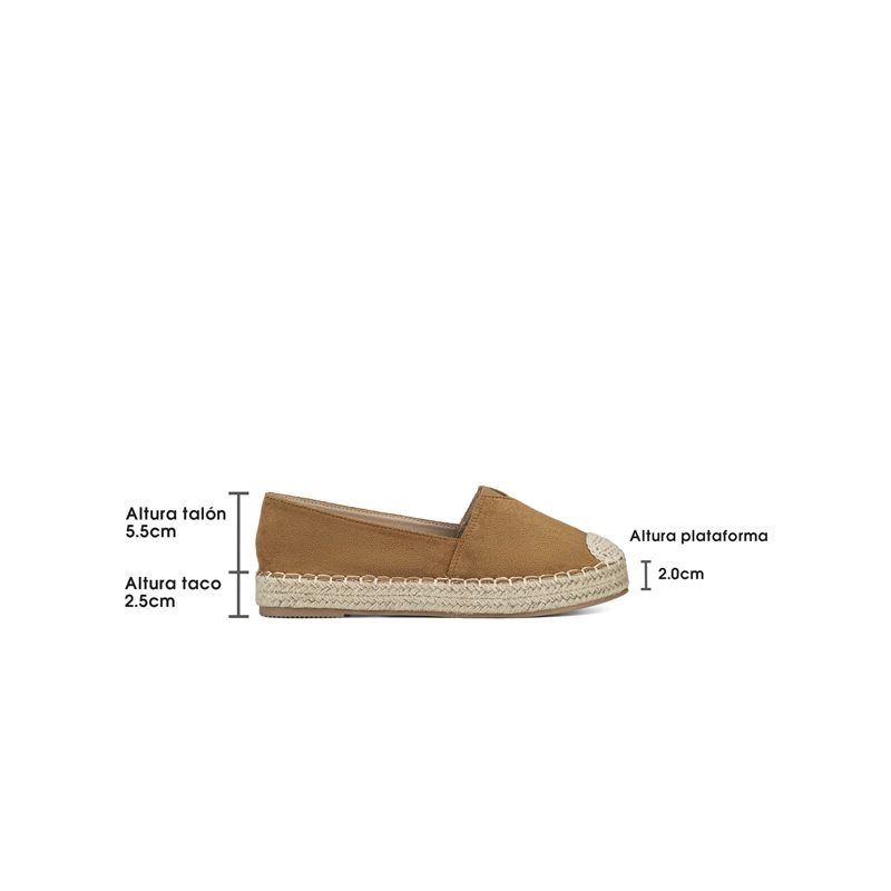 ALPARGATAS PU TEXTIL MUJER PLANO WEIDE QIU525 - 4
