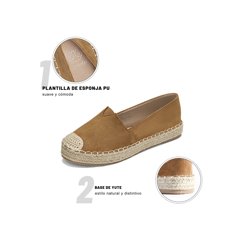 ALPARGATAS PU TEXTIL MUJER PLANO WEIDE QIU525 - 6