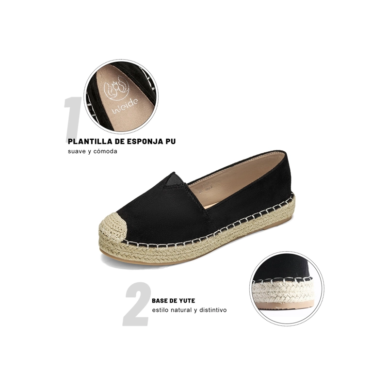 ALPARGATAS PU TEXTIL MUJER PLANO WEIDE QIU525 - 6