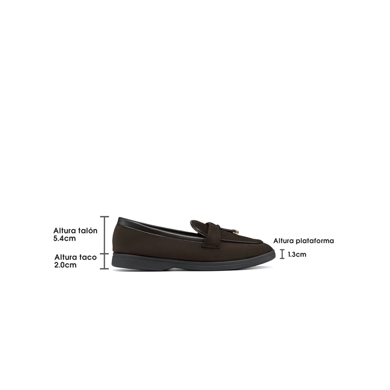 MOCASINES PU TEXTIL MUJER PLANO WEIDE JN750 - 4