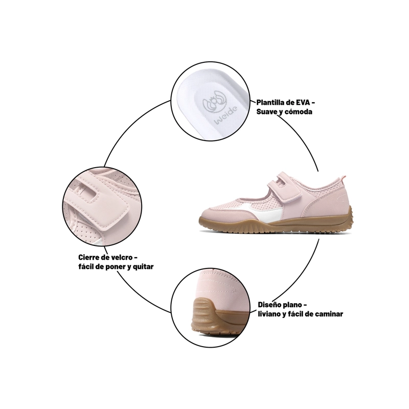 ZAPATILLAS CASUAL PU MUJER PLATAFORMA WEIDE LT223 - 5