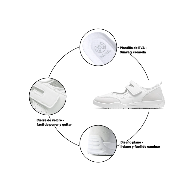 ZAPATILLAS CASUAL PU MUJER PLATAFORMA WEIDE LT223 - 5