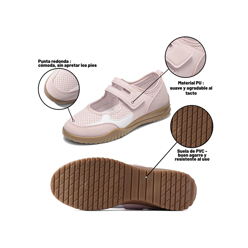 ZAPATILLAS CASUAL PU MUJER PLATAFORMA WEIDE LT223 - 6
