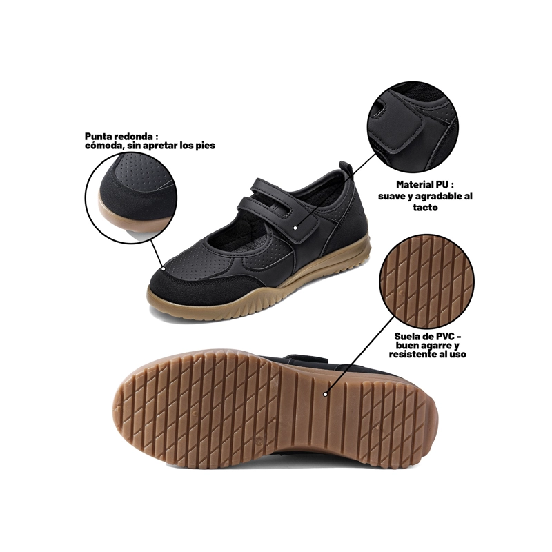 ZAPATILLAS CASUAL PU MUJER PLATAFORMA WEIDE LT223 - 6