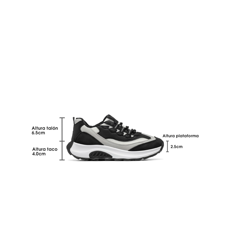 ZAPATILLAS CASUAL MALLA PU MUJER PLATAFORMA WEIDE LT220 - 4