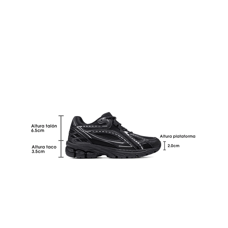 ZAPATILLAS CASUAL MALLA PU MUJER PLATAFORMA WEIDE LT221 - 4