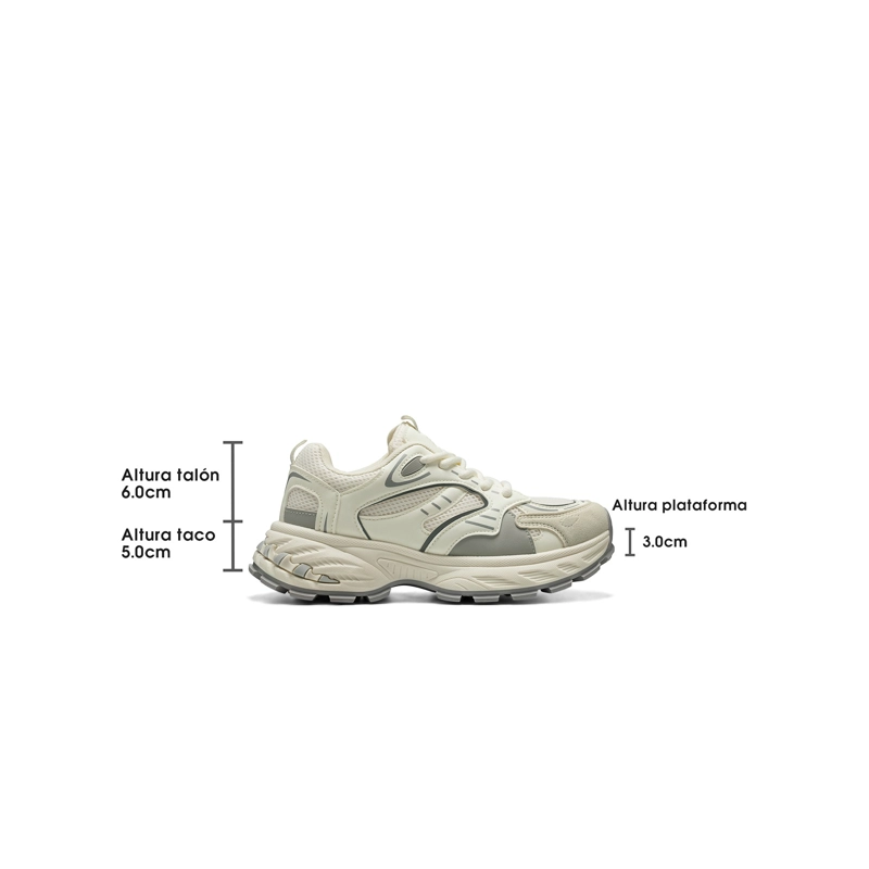ZAPATILLAS MALLA PU MUJER PLATAFORMA WEIDE TFA330 - 4