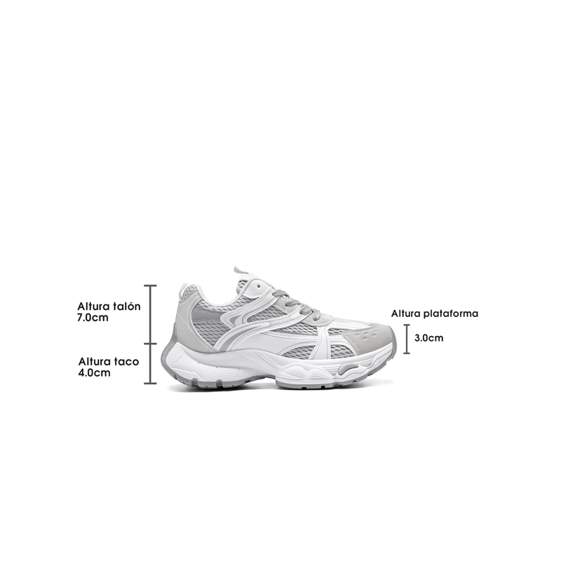 ZAPATILLAS MALLA PU MUJER PLATAFORMA WEIDE SL80 - 4