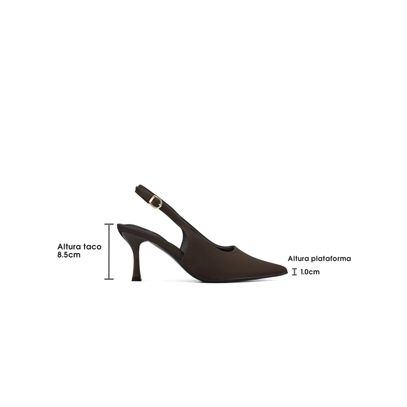 ZAPATOS TACO PU TEXTIL MUJER AGUJA WEIDE GH223 - 4
