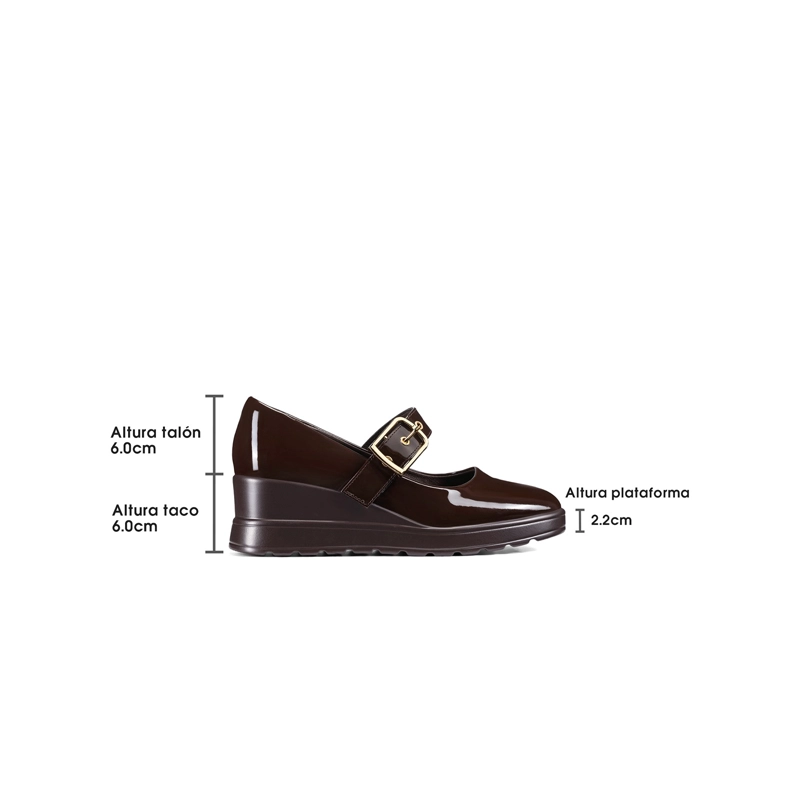 Zapatos Taco  PU Acharolado Mujer Taco Cuña Weide GH222 - 4
