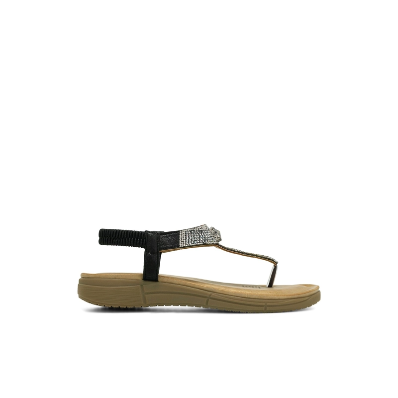 SANDALIAS CASUAL PU MUJER PLANO WEIDE JS85 - 1