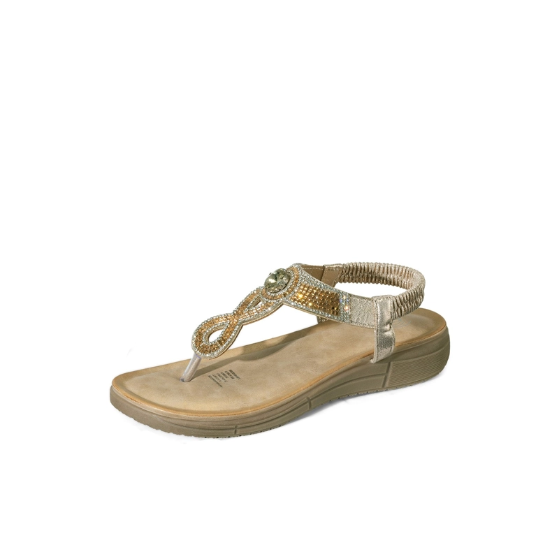 SANDALIAS CASUAL PU MUJER PLANO WEIDE JS85 - 2