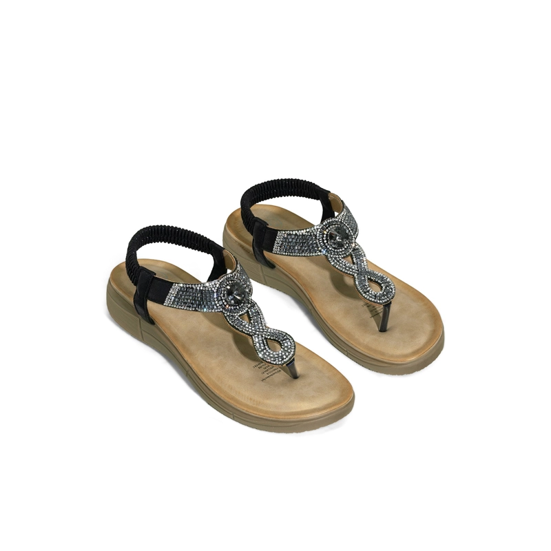 SANDALIAS CASUAL PU MUJER PLANO WEIDE JS85 - 3