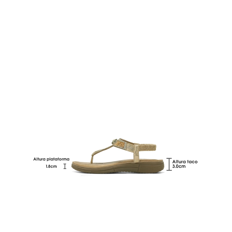 SANDALIAS CASUAL PU MUJER PLANO WEIDE JS85 - 4