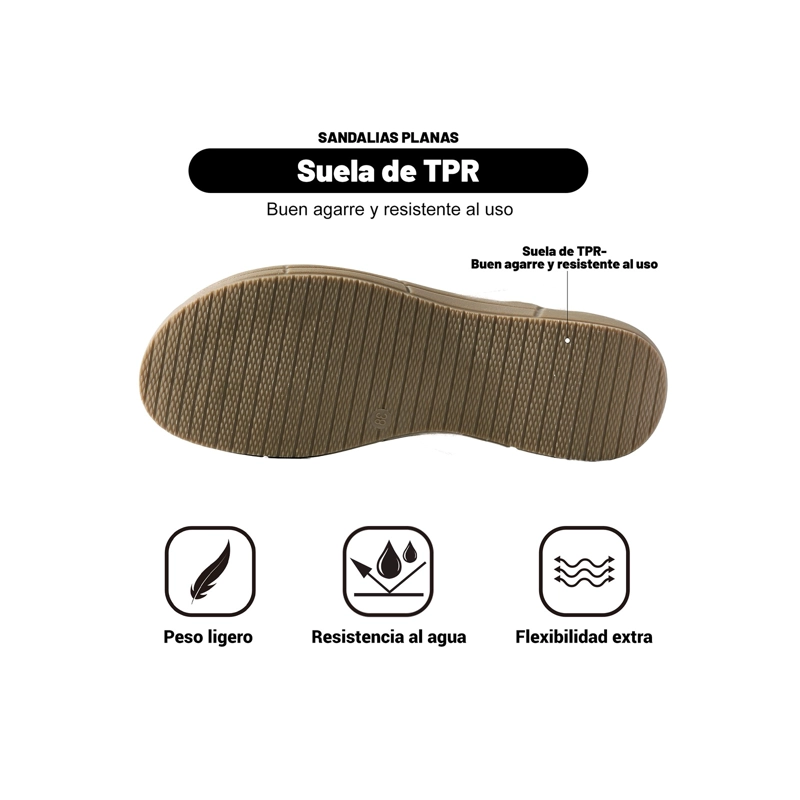 SANDALIAS CASUAL PU MUJER PLANO WEIDE JS85 - 5