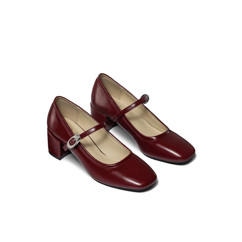 ZAPATOS TACO CASUAL PU MUJER CUADRADO WEIDE YL058 - 3