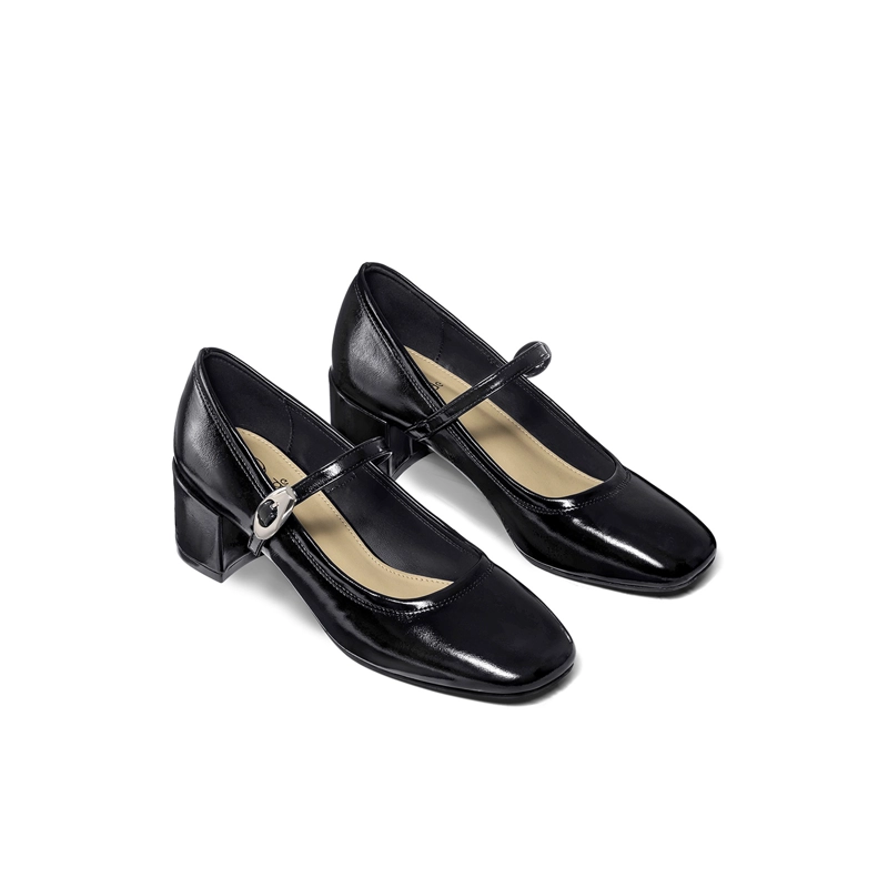 ZAPATOS TACO CASUAL PU MUJER CUADRADO WEIDE YL058 - 3