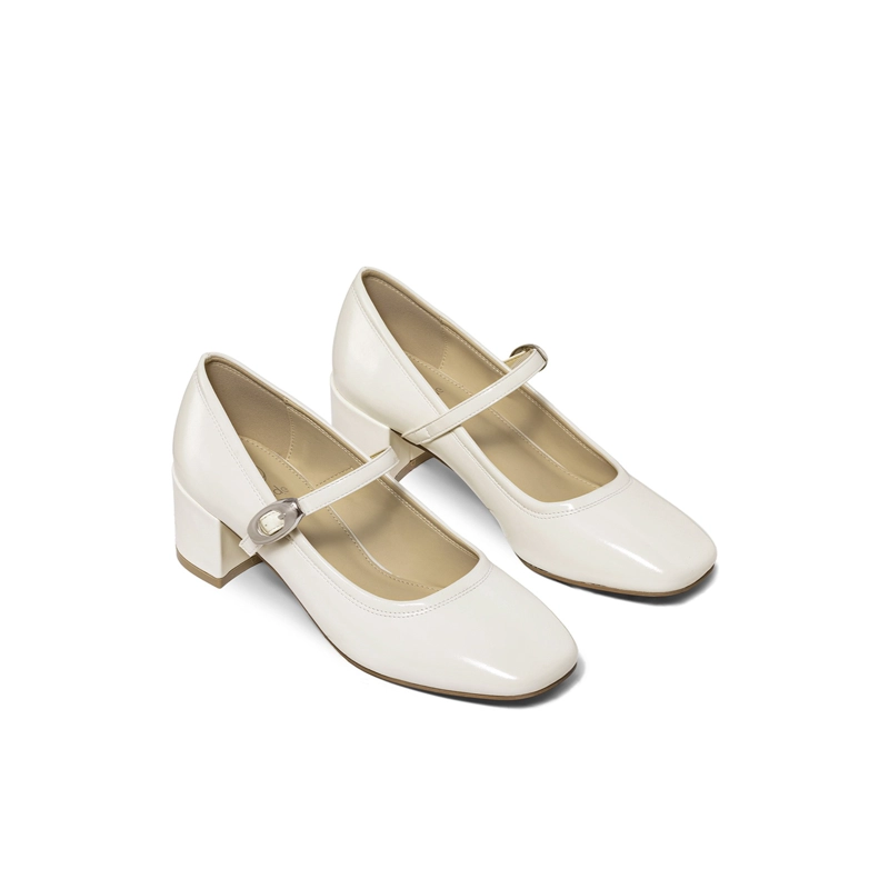 ZAPATOS TACO CASUAL PU MUJER CUADRADO WEIDE YL058 - 3
