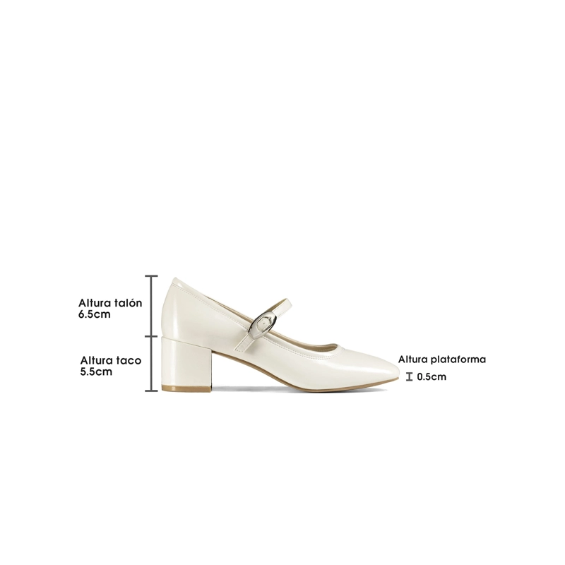 ZAPATOS TACO CASUAL PU MUJER CUADRADO WEIDE YL058 - 4