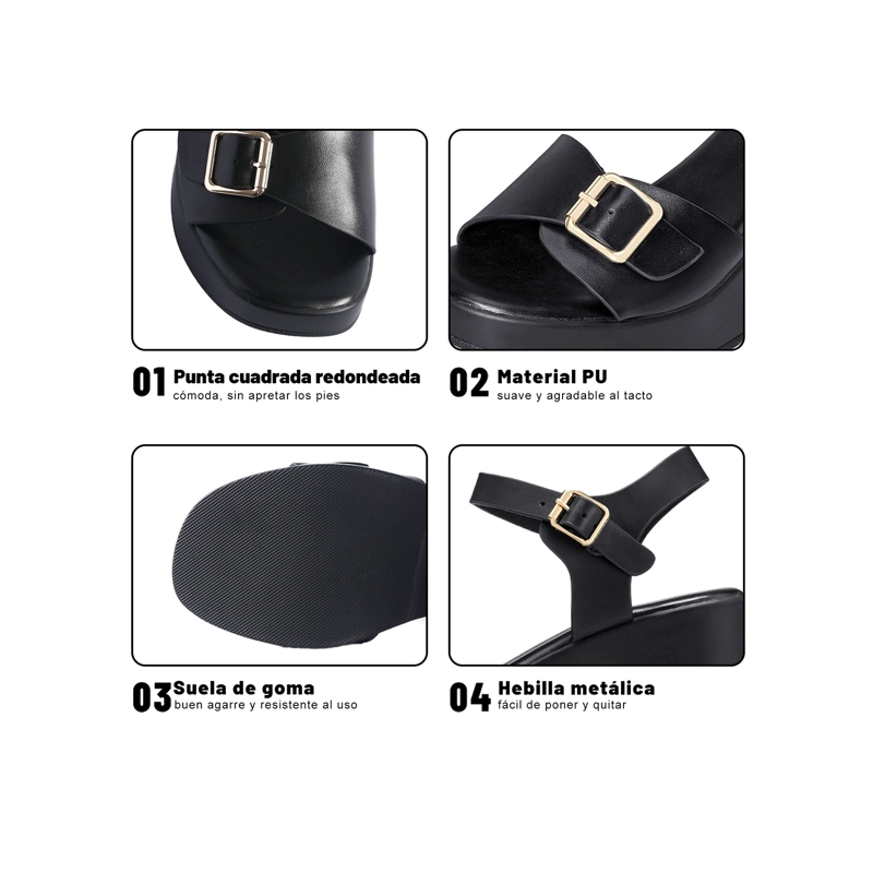 SANDALIAS PU MUJER CUADRADO WEIDE YL059 - 5
