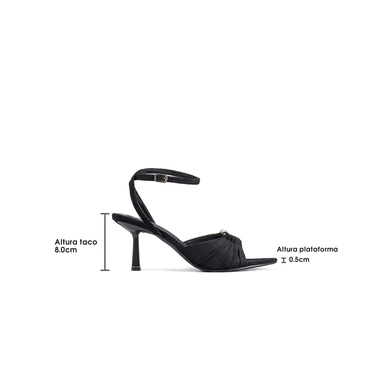 ZAPATOS TACO PU TEXTIL MUJER AGUJA WEIDE JN752 - 4