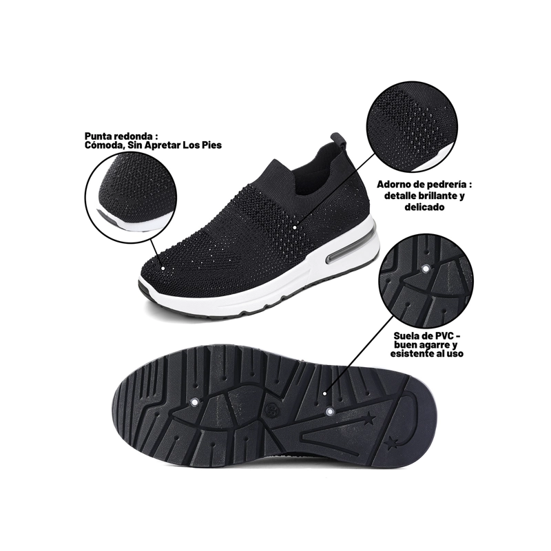 ZAPATILLAS MALLA PU MUJER PLATAFORMA WEIDE TFA336 - 6