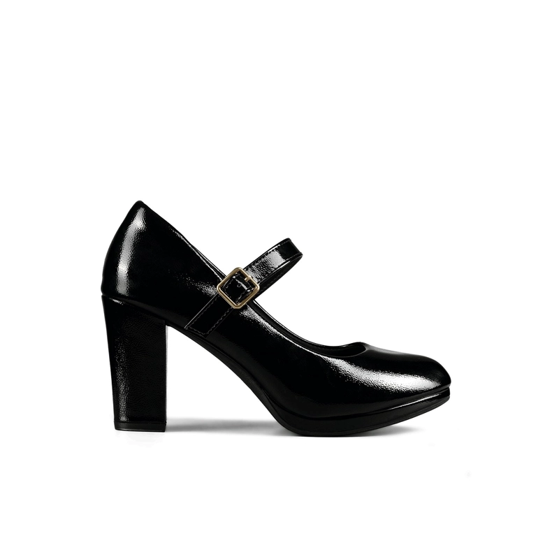 ZAPATOS TACO PU ACHAROLADO MUJER CUADRADO WEIDE TFA318 - 1