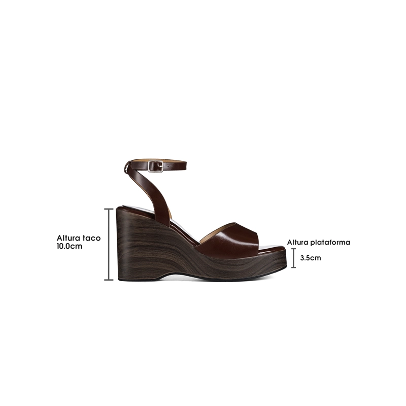 SANDALIAS CASUAL PU MUJER TACO CUÑA WEIDE YQ02 - 4