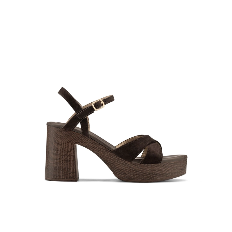 SANDALIAS PU TEXTIL MUJER CUADRADO WEIDE YQ05 - 1