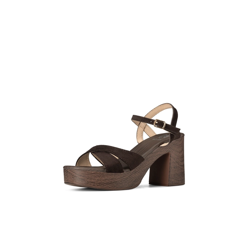 SANDALIAS PU TEXTIL MUJER CUADRADO WEIDE YQ05 - 2