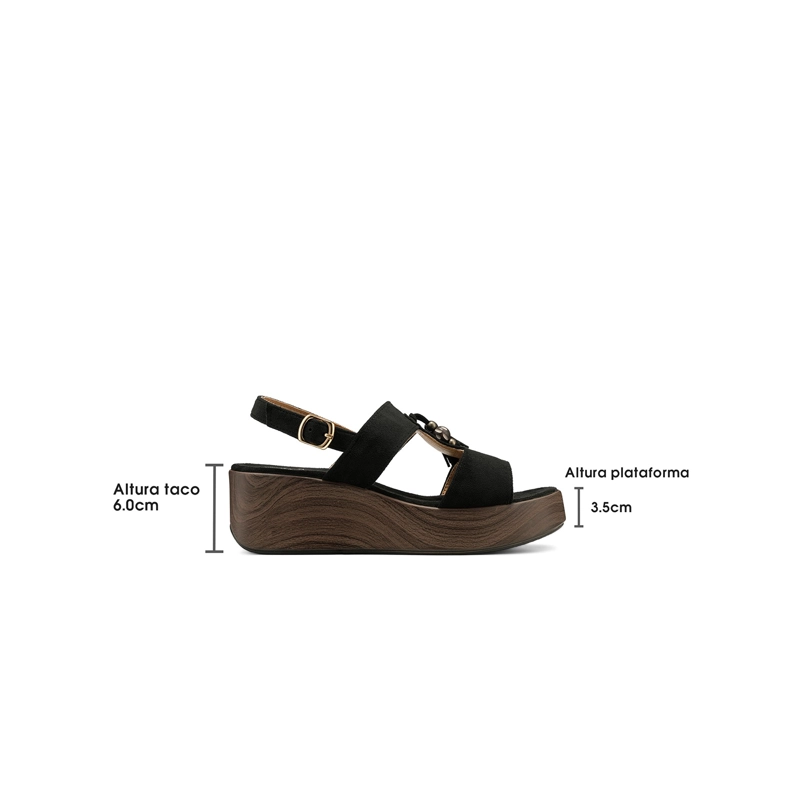 SANDALIAS PU TEXTIL MUJER PLATAFORMA WEIDE YQ01 - 4